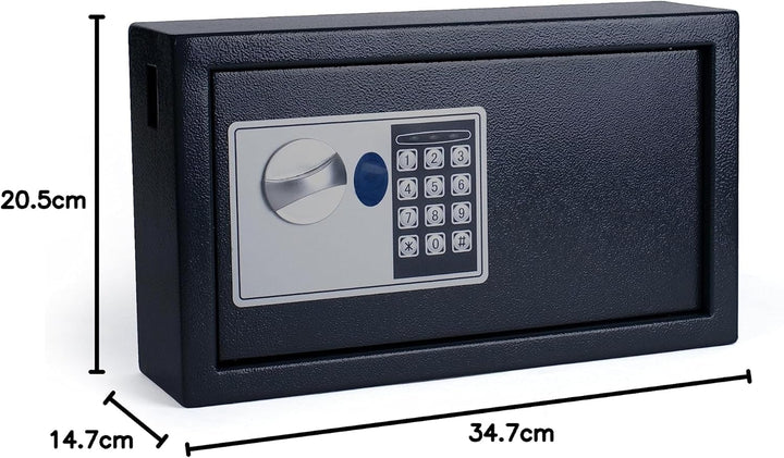 Pavo 8002696 Schlüssel Kasten/Schrank/Tresor, 20 Haken mit seitlichem Schlüsseleinwurf, metall dunke