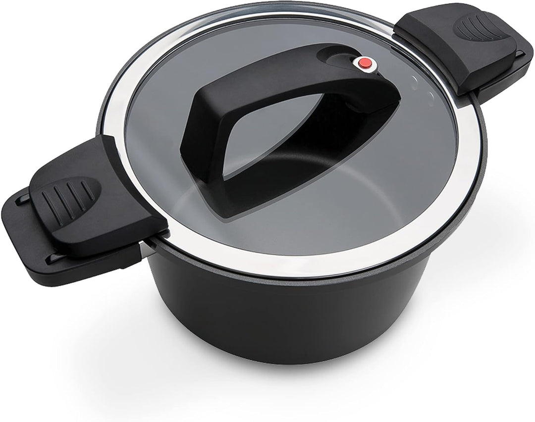 GSW Nero Energiespartopf Gourmet – hochwertiger Kochtopf mit Deckel, ideal für energiesparendes und