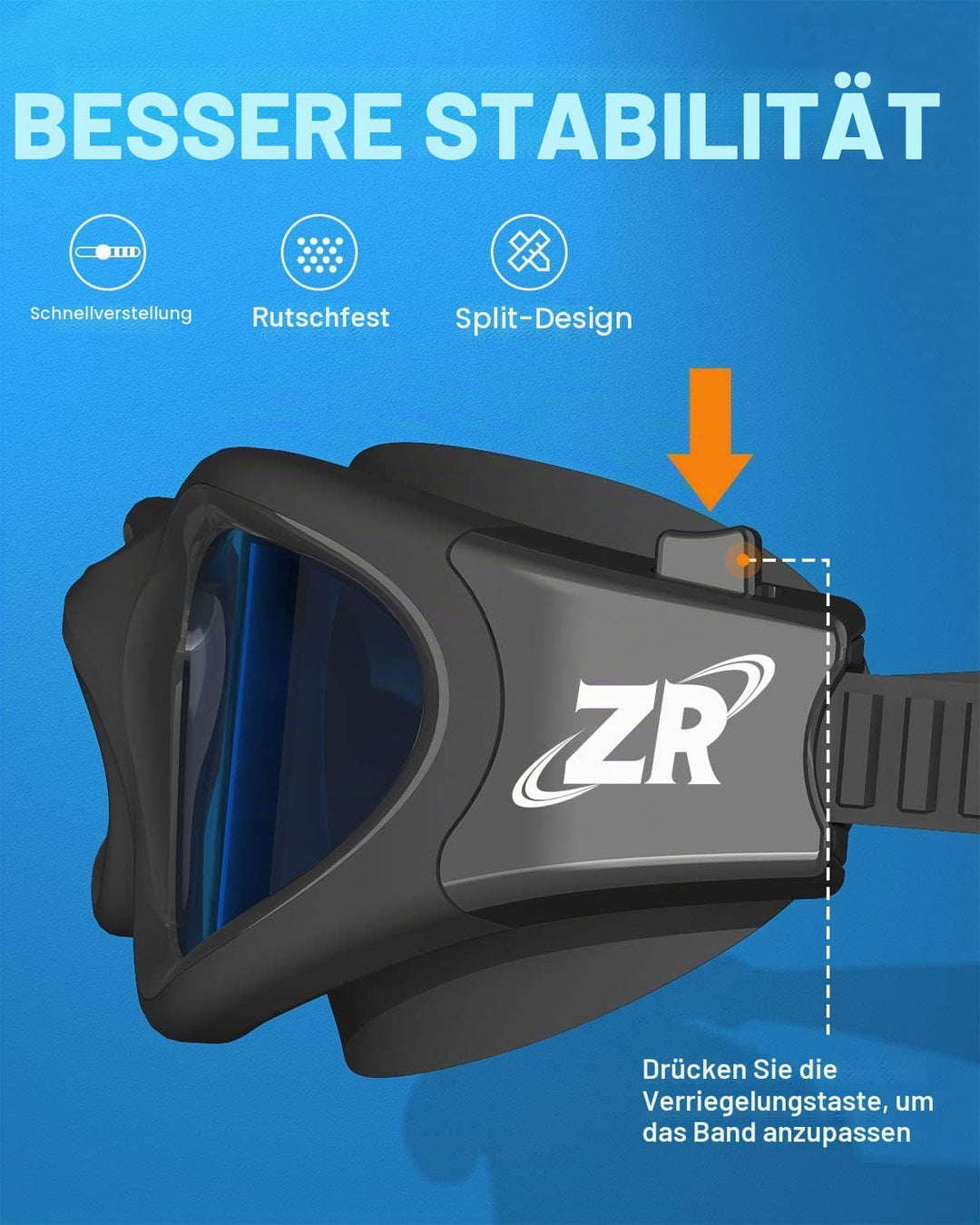 ZIONOR G1 NEW Polarisierte Schwimmbrille für Erwachsene Damen Herren – Beschlagfrei, 100% UV-Schutz,