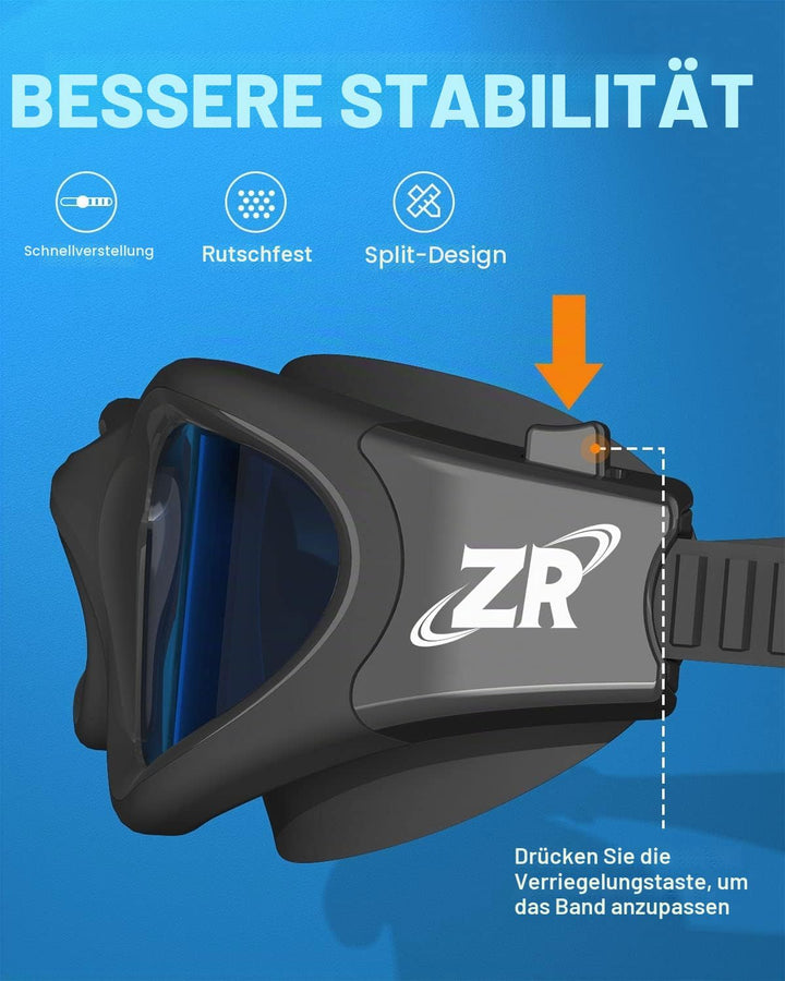 ZIONOR G1 NEW Polarisierte Schwimmbrille für Erwachsene Damen Herren – Beschlagfrei, 100% UV-Schutz,