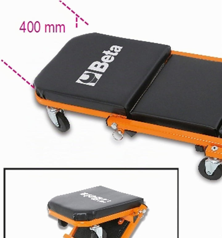Beta 3002 Montageroller, Rollbrett für die Werkstatt, PKW Liegewagen (umbaubar zum Sitz, stabil und
