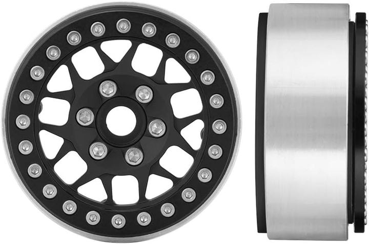 AXspeed 1,9 Zoll Beadlock Felgen, Metallische Felge Set für 1/10 RC Crawler Axial SCX10 RedCat TRX-4