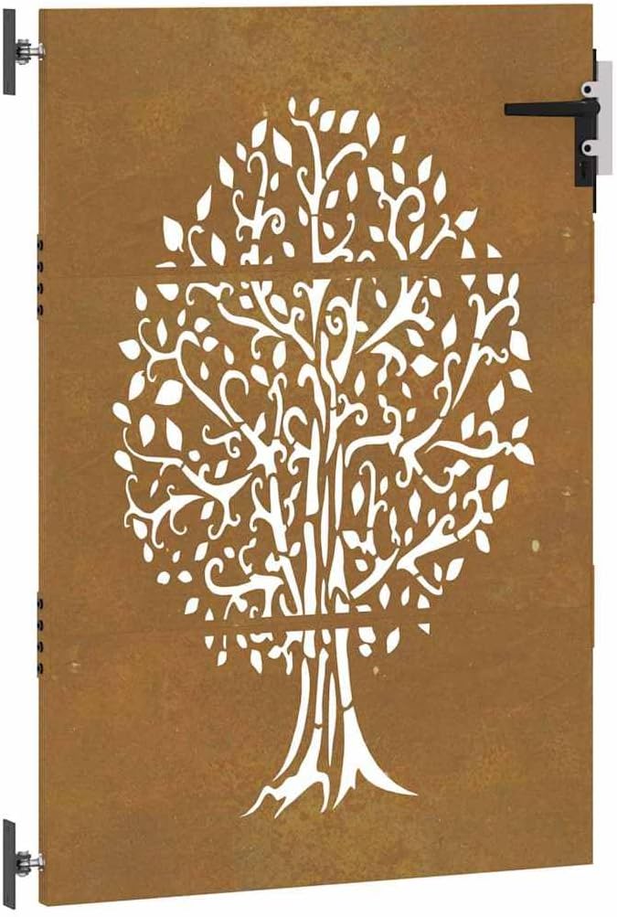 vidaXL Gartentor 85x150 cm Cortenstahl Baum-Design 85 x 150 cm, 85 x 150 cm