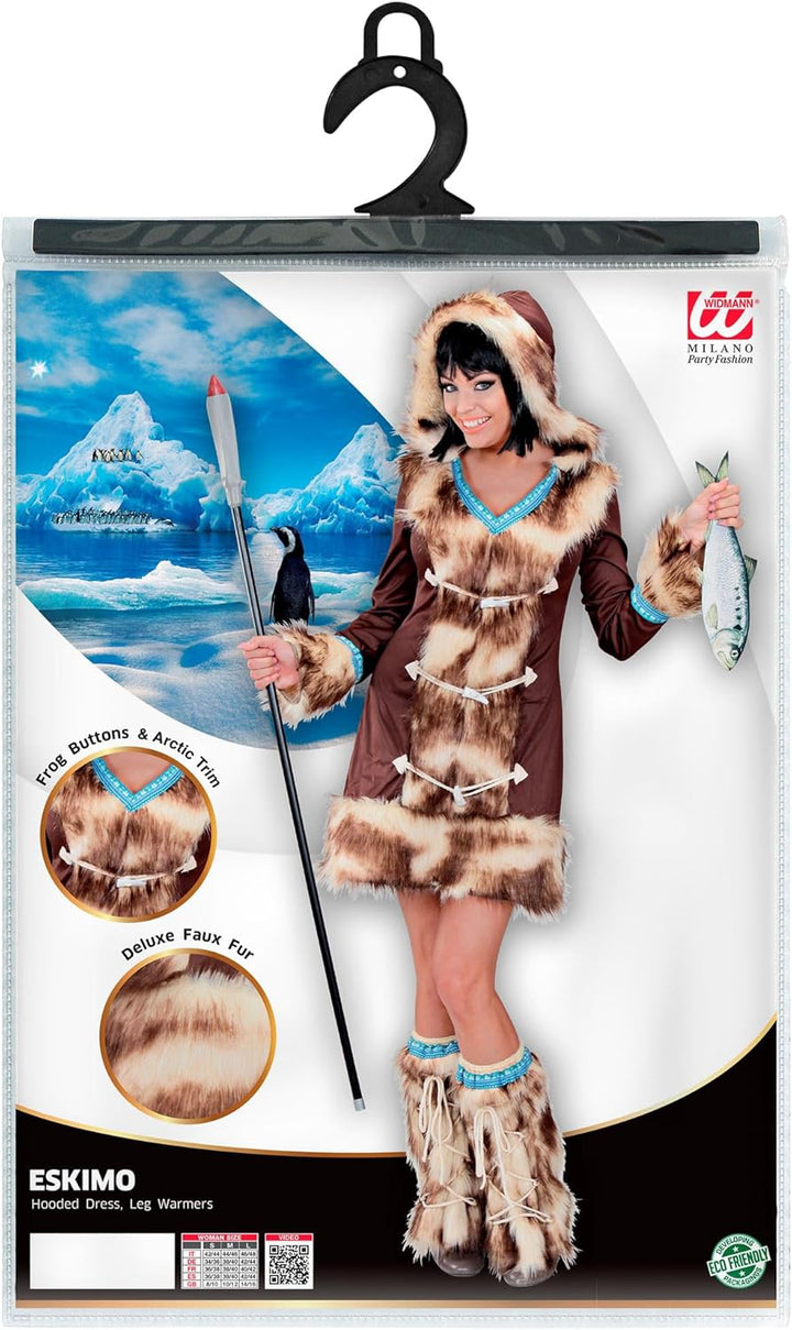 "AIKAA ESKIMO GIRL" (hooded dress, leg warmers) - (L), L