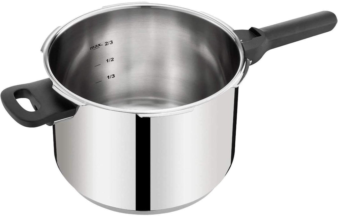 Tefal Secure 5 Schnellkochtopf P25307 | inklusive Dampfkorb mit Dreifuss | 6 L Fassungsvermögen | Ho