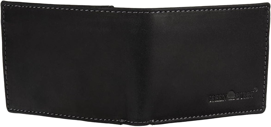 Greenburry Vintage Black Geldbörse Leder 12 cm