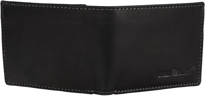Greenburry Vintage Black Geldbörse Leder 12 cm