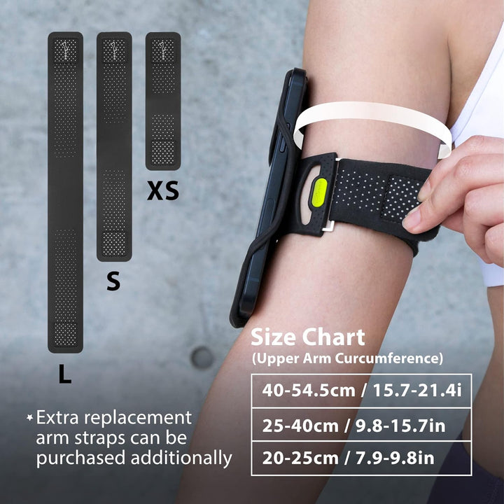BONE Handytasche Sport Joggen + Sport Tasche, Universal Handy Joggen Zubehör, Handy Armband Joggen L