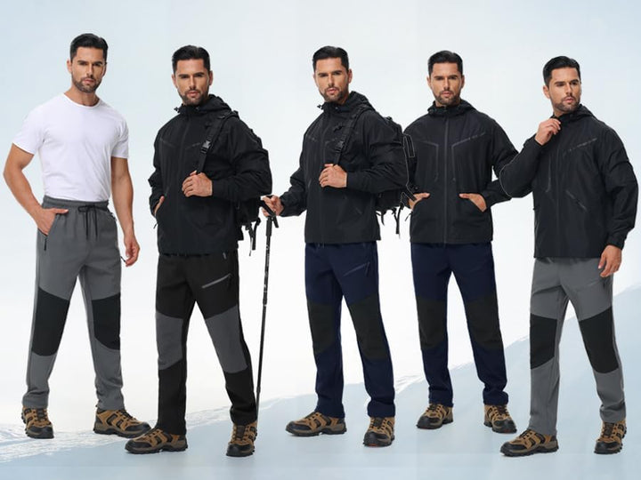 MOCOLY Wanderhose Herren Winter Thermo Jagdhose Skihose Schneehose Thermohose Winterhose Warme Fleec