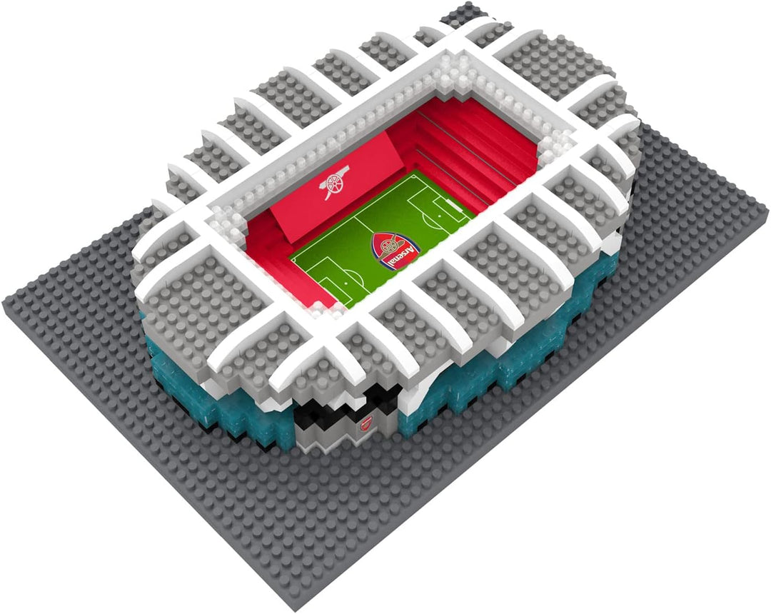 FOCO Offizielles Lizenzprodukt Arsenal FC Emirates BRXLZ-Steine 3D-Mini-Fussballstadion Bau-Set, Ars