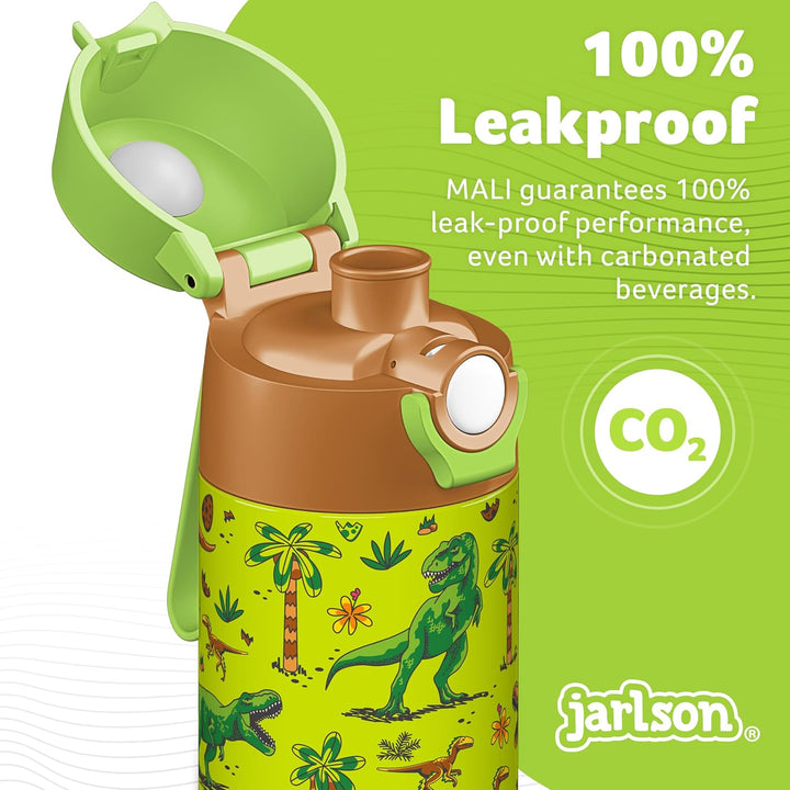 Jarlson® Trinkflasche Kinder Edelstahl MALI [THERMOSFLASCHE] - Kindertrinkflasche Auslaufsicher - Th