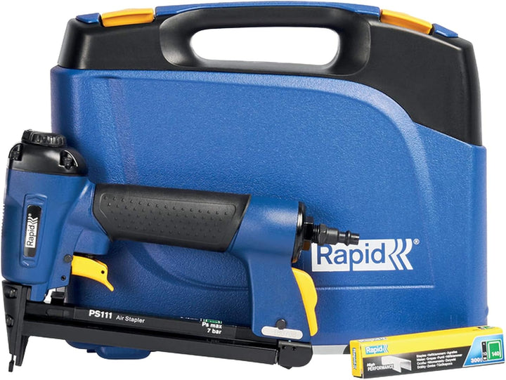 Rapid Drucklufttacker PS111, Druckluft Tacker für Holz und Folien, Leicht, Kompakt und Handlich, für