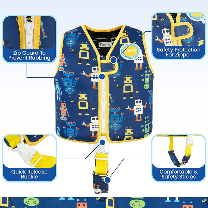 Kleinkind Schwimmjacke, Floaties für Kleinkinder, Floating Badeanzug Badebekleidung mit verstellbare