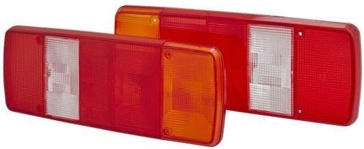 HELLA - Heckleuchte - Glühlampe - 12/24V - Einbau/geschraubt - Lichtscheibenfarbe: mehrfarbig - Stec