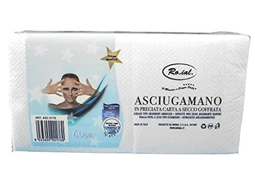 RO.IAL. Handtuch-Papier robust x18 Packungen 60 | Professionelle Karton ganze
