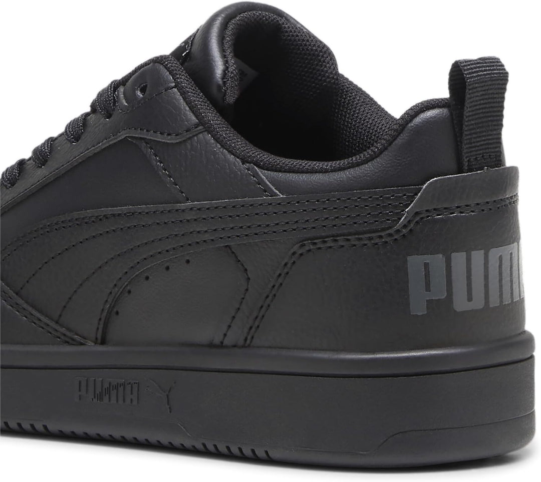 PUMA Unisex Kinder Rebound V6 Lo Jr Sneaker 37.5 EU Schwarz Grau Black Shadow Gray, 37.5 EU Schwarz