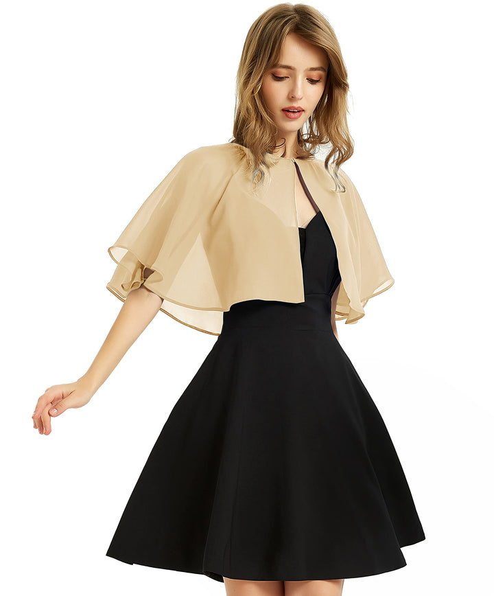 BUCUXE Weicher Chiffon-Schal für Damen, für Abendkleid, Hochzeit, Umhang, Bolero, Überwurf Einheitsg