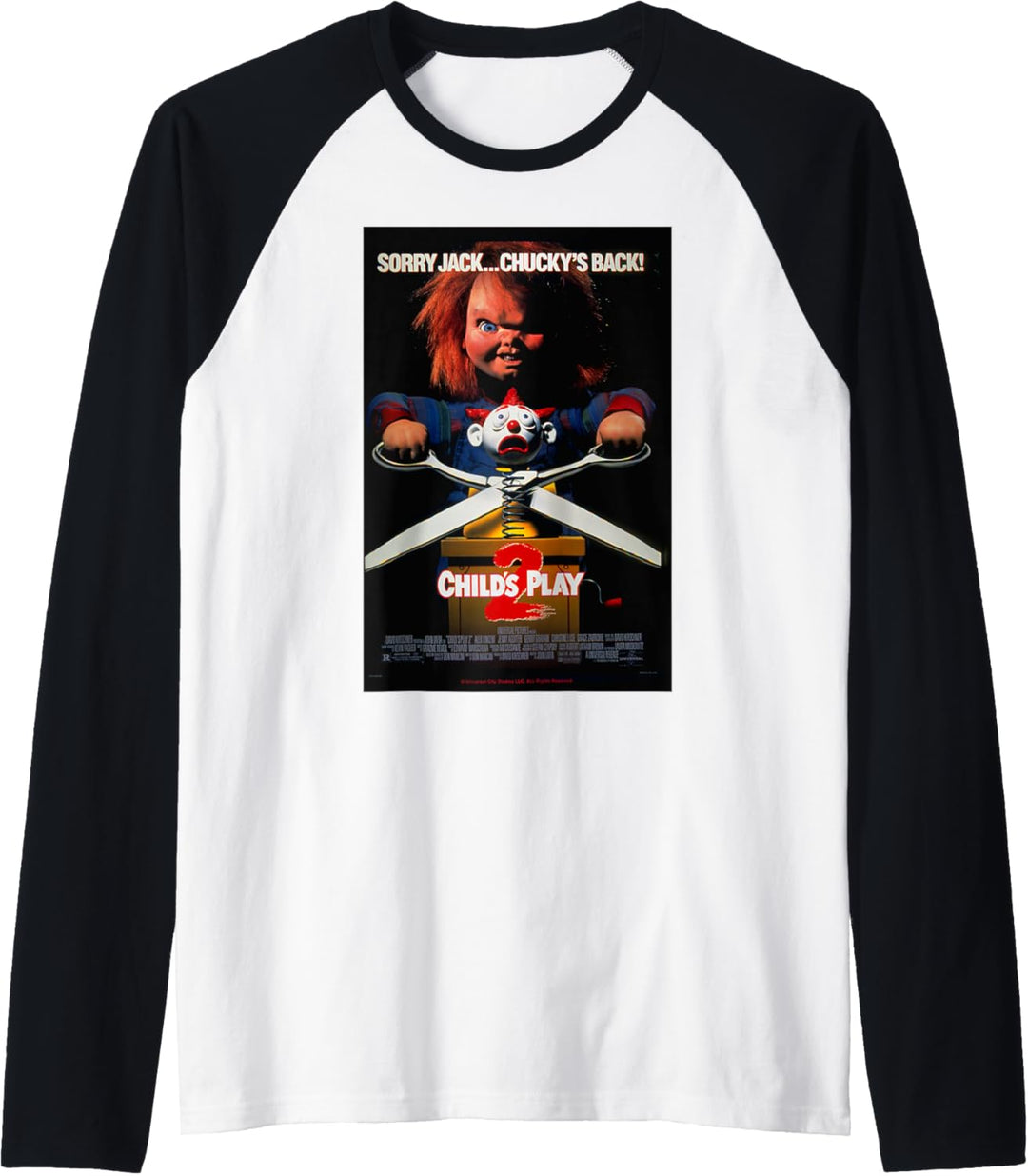 Chucky Child's Play 2 Guess Who's Back Poster Raglan