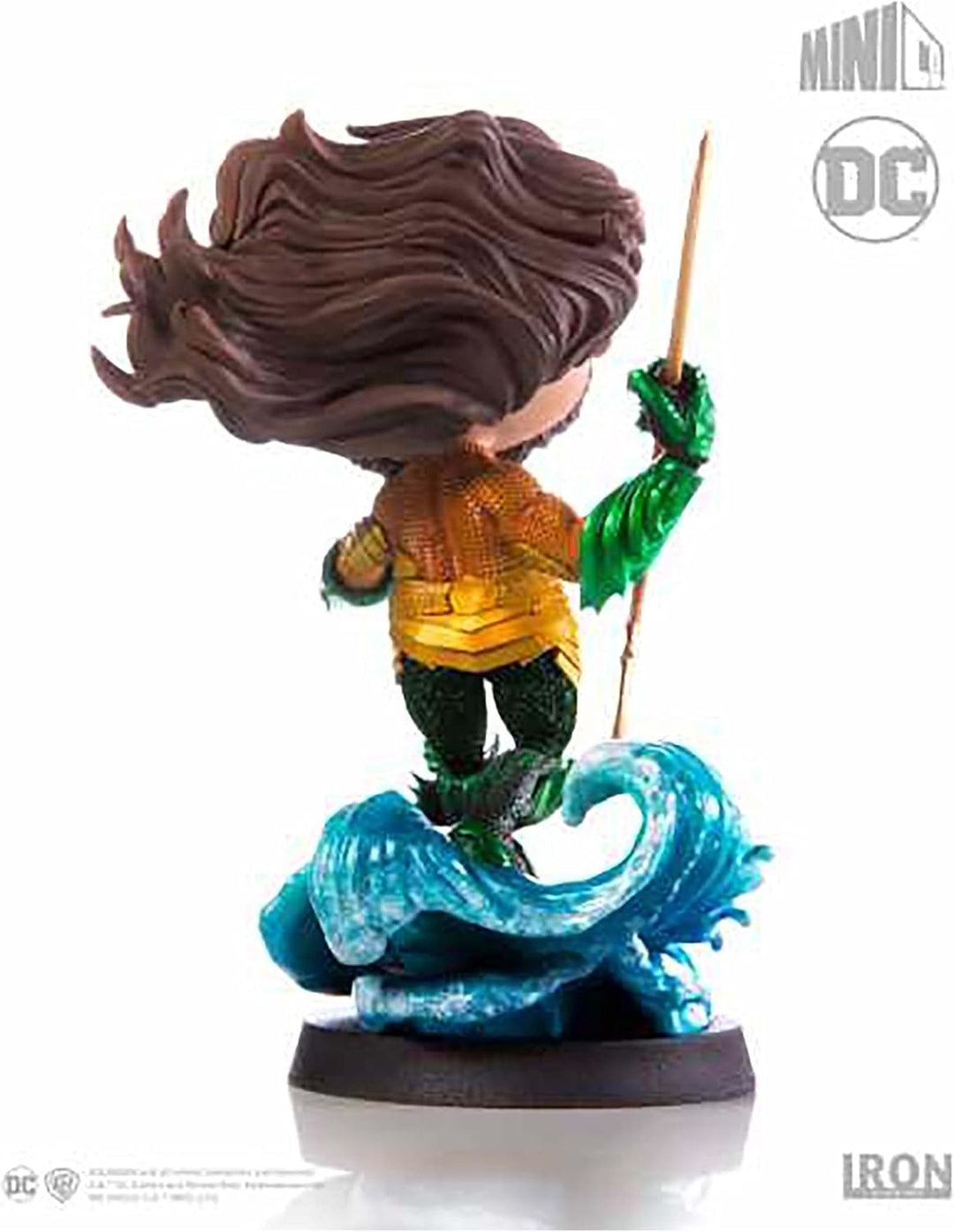 Minico ismh0008 Sammelfigur Aquaman, handbemalt, mit Sockel, ca. 20 cm, Mehrfarbig