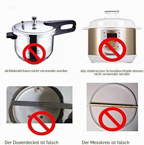 Dichtungsring für Schnellkochtopf, Ersatzzubehör für O-Ringe aus lebensmittelechtem Silikon für Schn
