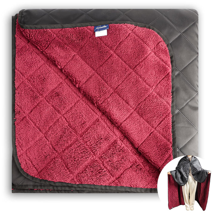 ACUSHLA wasserdichte Fleece-Decke, Campingdecke für kaltes Wetter, Outdoor, Strand, Picknick, Stadio