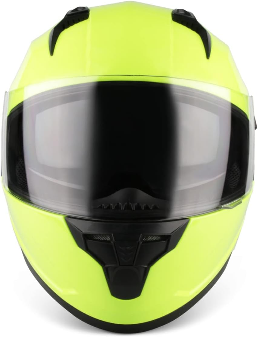 VINZ Kennet Integralhelm mit Sonnenblende | Motorrad Helm Vollvisierhelm Mopedhelm | Motorradhelm Fu