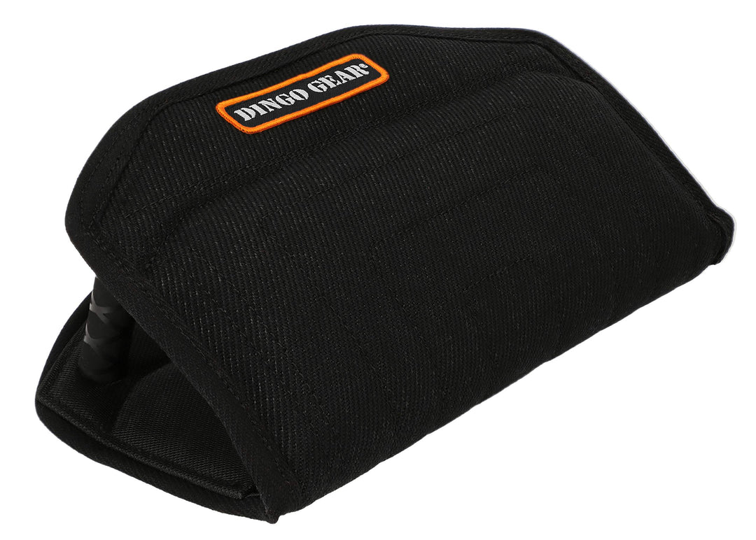 Dingo Gear Beisskissen Keilform Gizmo aus Baumwolle-Nylon Schwarz Ausbildung IGP IPO K9 Hundetrainin