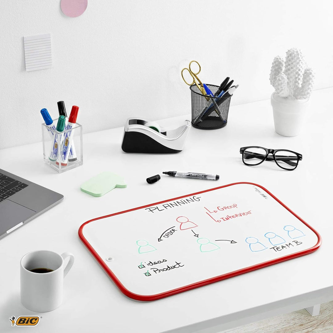 BIC Velleda trocken abwischbares Whiteboard (Doppelseitig, 60 x 90 cm), 60 x 90 cm