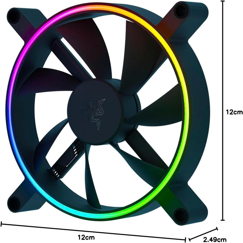 Razer Kunai Chroma - aRGB-PC-Hochleistungslüfter (Leise, leistungsstarke, Bis zu 8 Lüfter anschliess