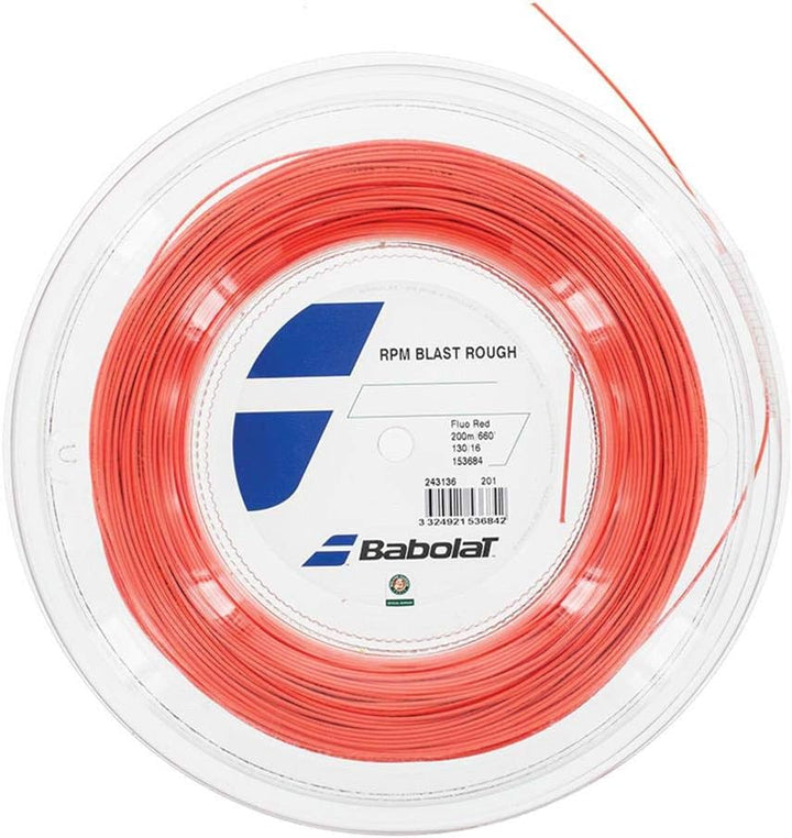 Babolat RPM Blast Rough 200m String Size 125 Rot/Rouge Fluo, Size 125 Rot/Rouge Fluo
