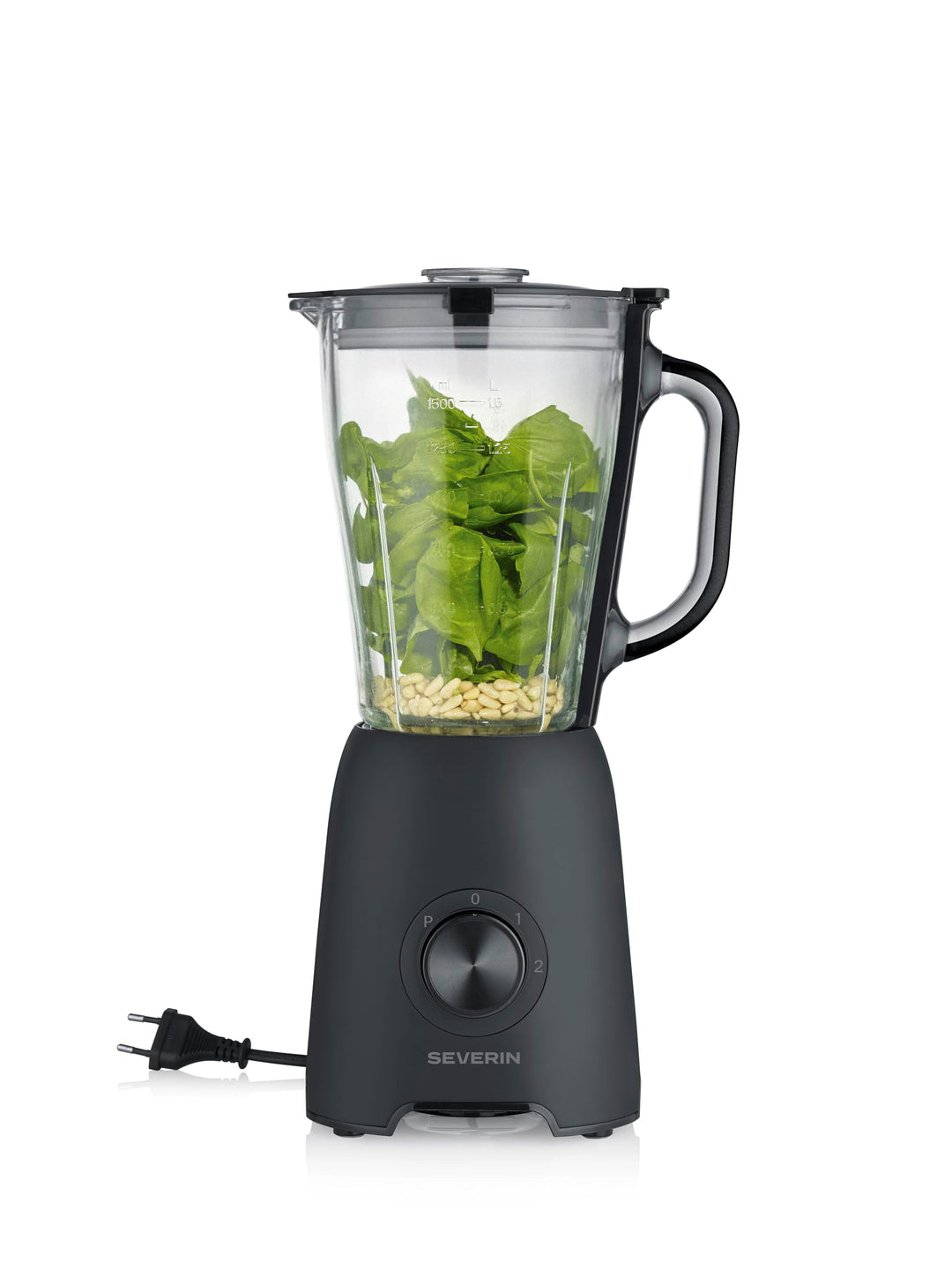 Severin Standmixer, Smoothie Maker, Blender elektrisch, 1,5L, 2 Stufen, Impulsfunktion, spülmaschine