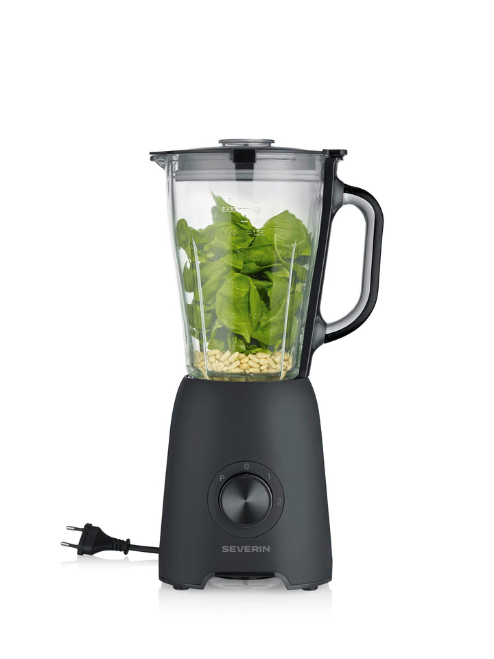 Severin Standmixer, Smoothie Maker, Blender elektrisch, 1,5L, 2 Stufen, Impulsfunktion, spülmaschine