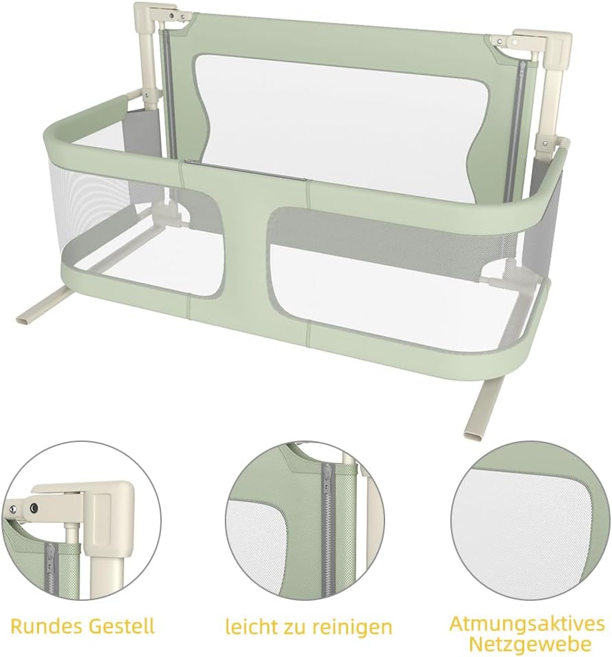 homewell Bettgitter, gemeinsames Schlafen, Bettschutzgitter Kinderbettgitter für Kinder Babybettgitt
