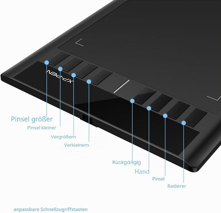 XP-PEN Star 03 V2 Grafiktablett, 10''x6 Zeichentablett, 8192 Druckstufen, 266RPS OSU Tablet, Zeichen