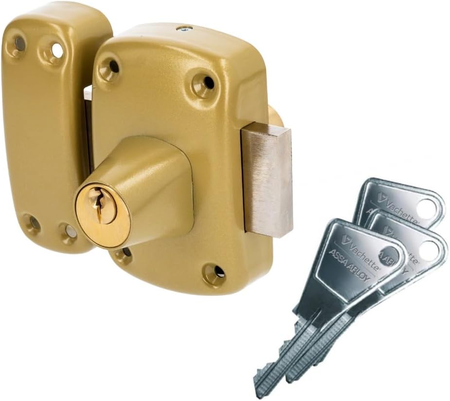 Rindleder 67600 vrx-45/SC Zyklop Riegel, beige, 67603-40/SC Doppelzylinder 40 mm Bronze, Doppelzylin