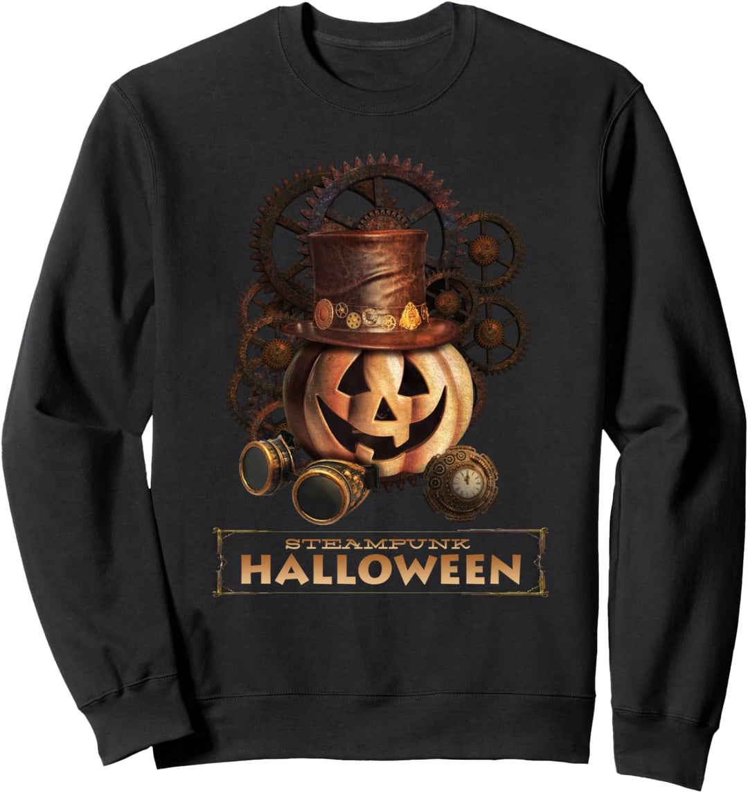 Steampunk Halloween-Kostüme Jack O Laterne Kürbisgesicht Sweatshirt