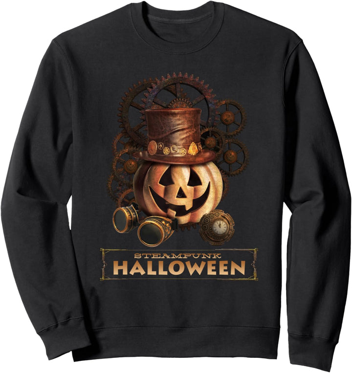 Steampunk Halloween-Kostüme Jack O Laterne Kürbisgesicht Sweatshirt