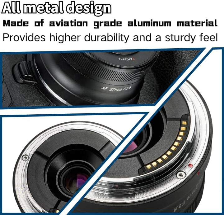 7artisans AF 27 mm F2.8 Autofokus-Objektiv, Weitwinkel-APS-C faszinierendes Autofokus-Kameraobjektiv
