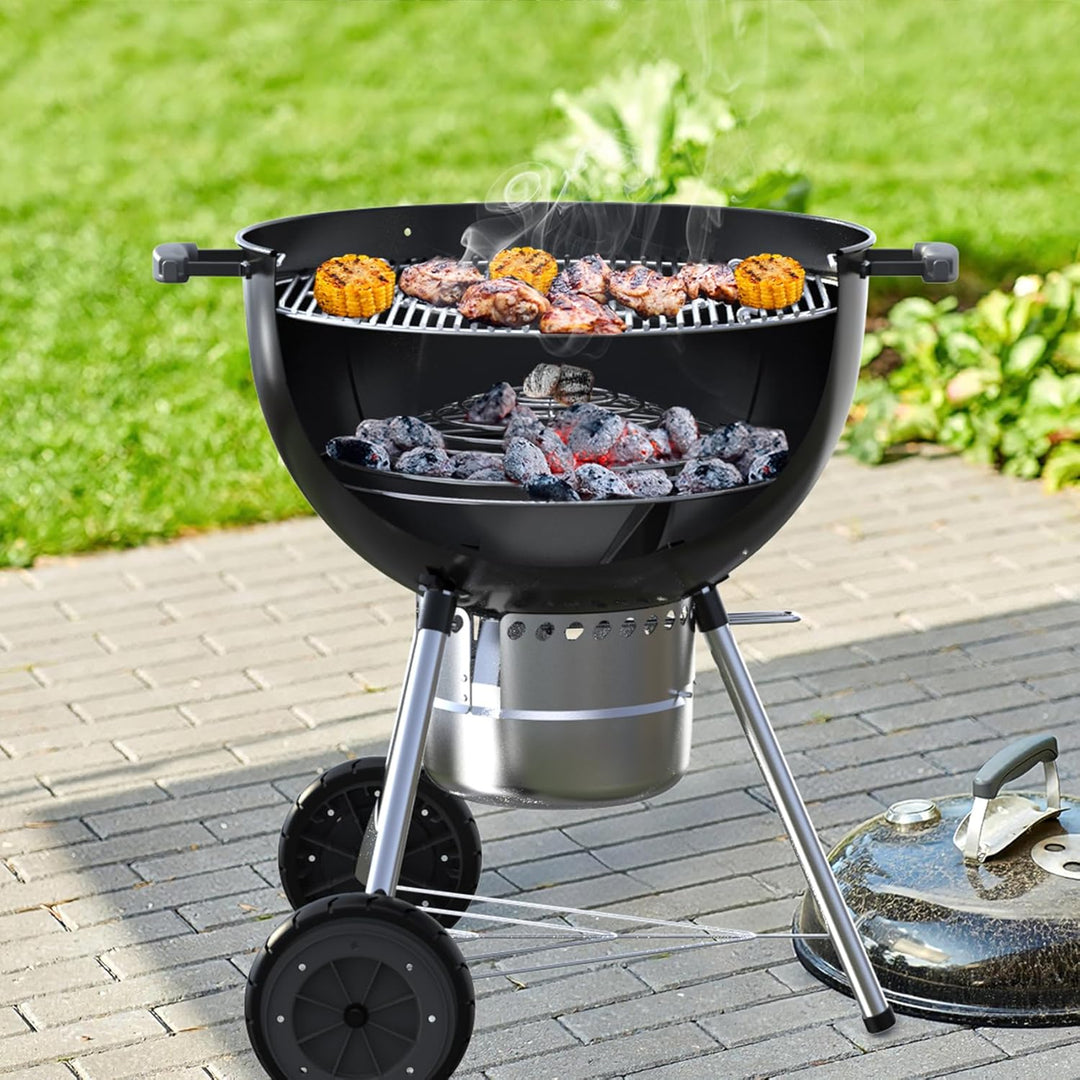 Onlyfire BBQ Holzkohlekörbe für Weber 57 cm Kugelgrills und Andere Holzkohlengrills ähnlicher Grösse