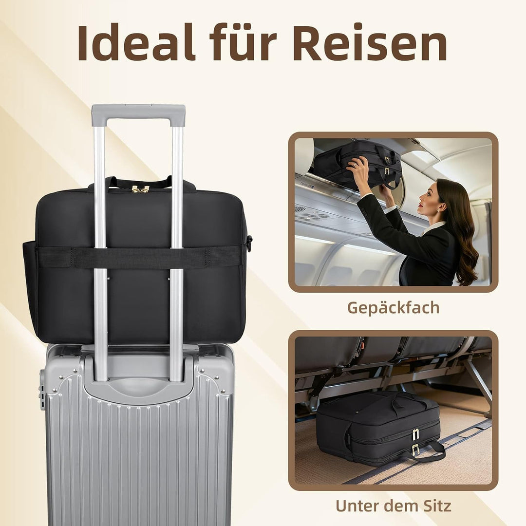 RAINYEAR 15,6-Zoll-Laptoptasche – Aktentasche mit grossem Fassungsvermögen | Schützende Wochenendtas