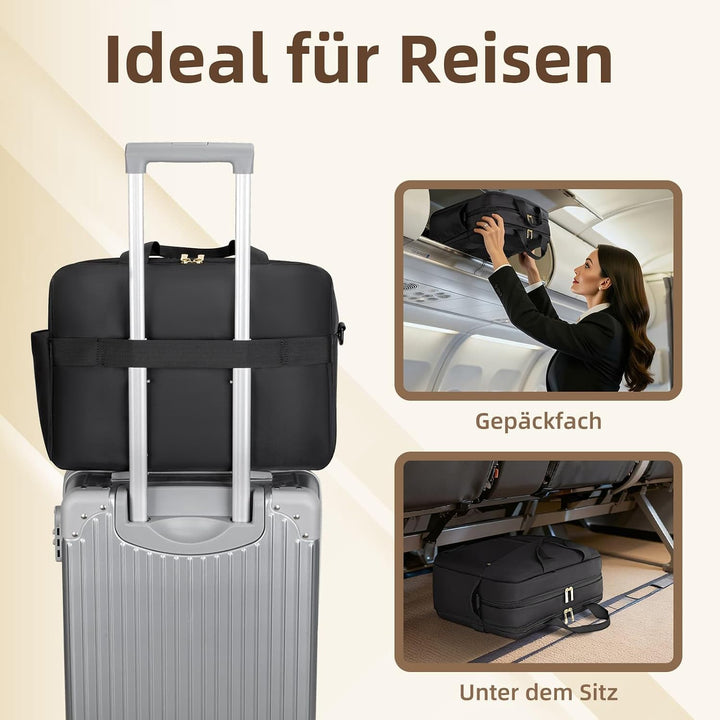 RAINYEAR 15,6-Zoll-Laptoptasche – Aktentasche mit grossem Fassungsvermögen | Schützende Wochenendtas