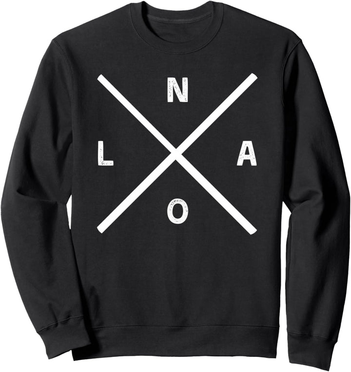 NOLA X Outfit im Vintage-Stil, Geschenke aus New Orleans | NOLA X Sweatshirt