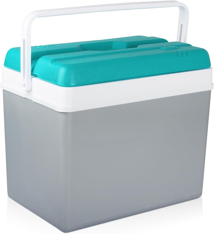 Kühlbox Isolierbox Kühltasche Camping Thermobox Isoliertasche Grau Kühlbox 35L, Kühlbox 35L