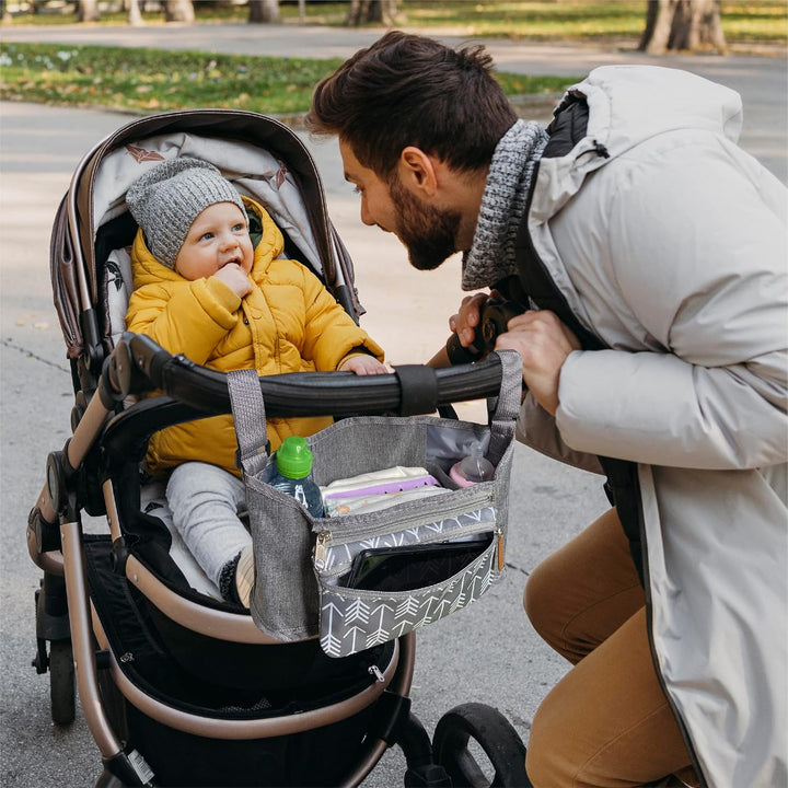 Baby-Kinderwagen-Organizer, wasserdicht, mit abnehmbarer kleiner Tasche. Universal-Design, Muttersch