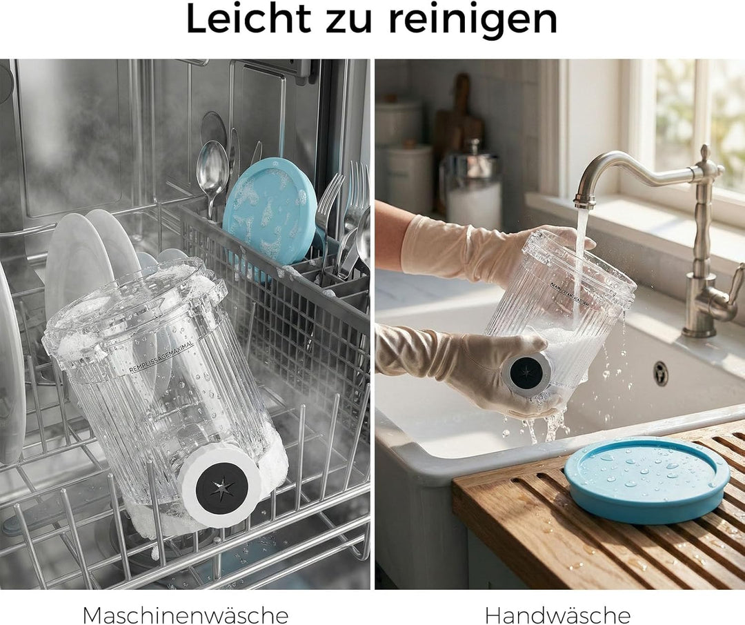 4 Stück Behälter mit Deckel für Ninja Swirl NC700 NC701, 480ml Eiscreme Eisbehälter für Ninja Creami