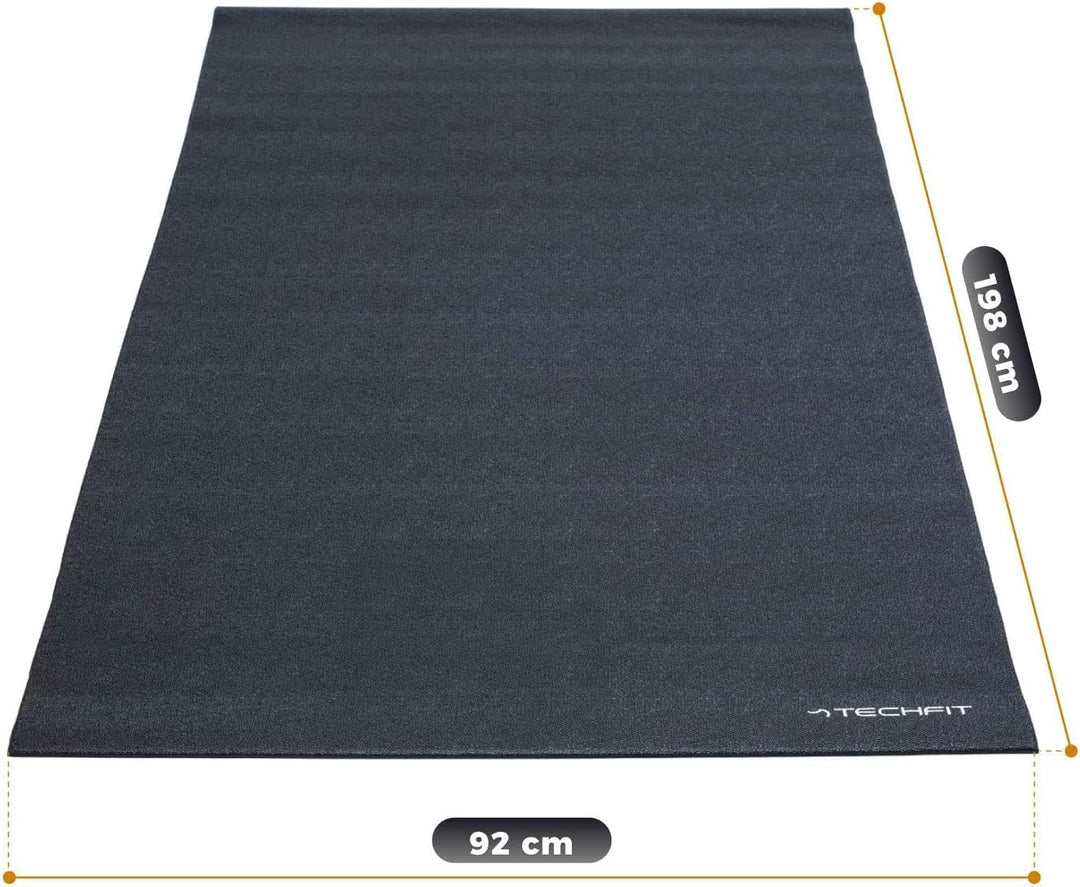 TechFit PVC Fitness Equipment Matte Multi Verwendung, gross Boden Gymnastikmatte (198 cm x 92 cm x 6