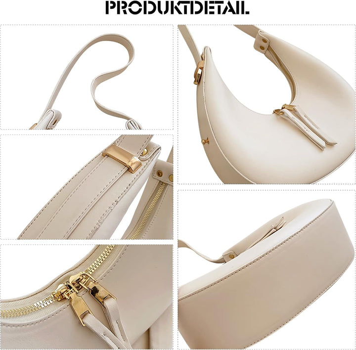 Ergocar 2022 Neu Damen Handtasche, Frau Elegant Halbmond-Tasche, Modisch Schultertasche Damen, Tote