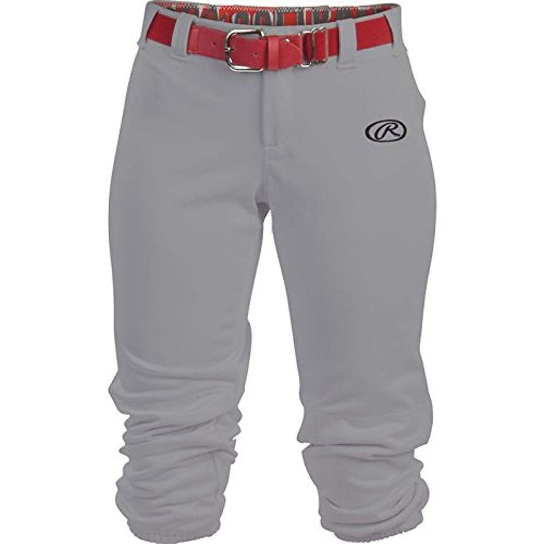 Rawlings Launch Series Schnellpitch-Softball-Hose, Jugend, einfarbig Grau S, Grau S