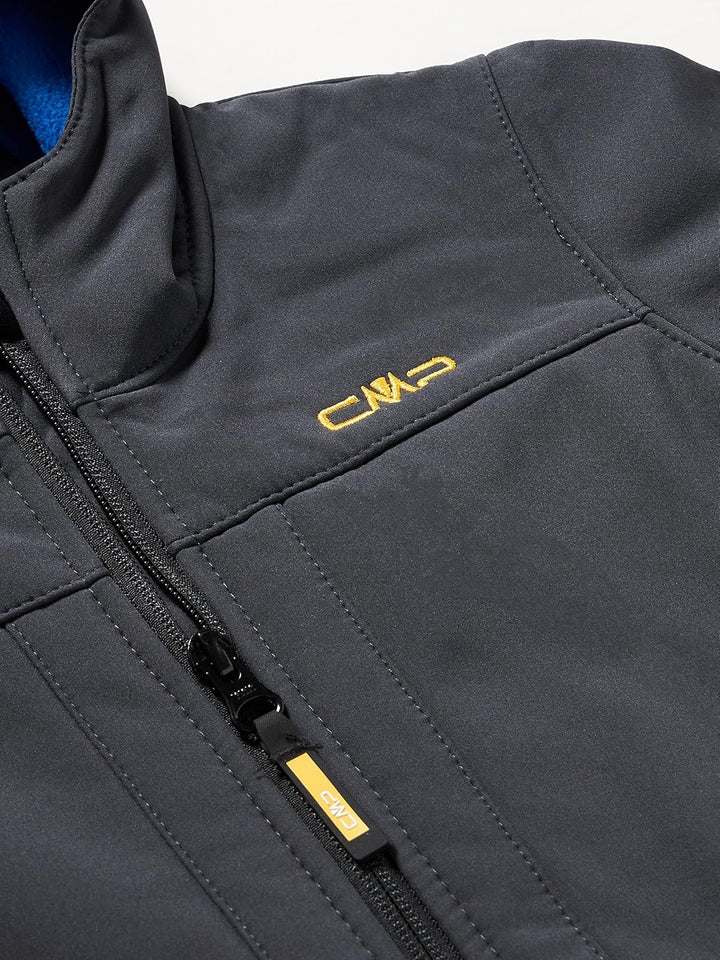 CMP Jungen Softshell' Kapuzen Jacke 116 Anthrazit-Royal, 116 Anthrazit-Royal