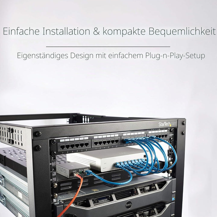 StarTech.com Multimode (MM) LC Glasfaser Medienkonverter für 10/100/1000 Netzwerk - 550m - Gigabit E